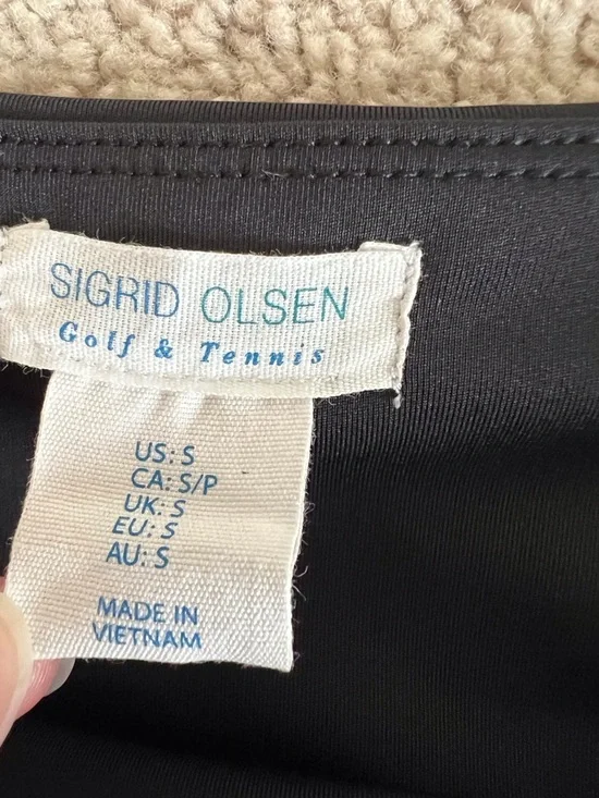 Sigrid Olsen Black Athletic Skort Tennis Golf Summer Ruffle Pickleball Small - Picture 3 of 7